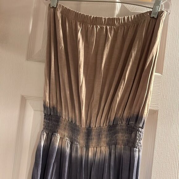 Strapless Tube Top Pant Tye-Dye Romper - Picture 3 of 8